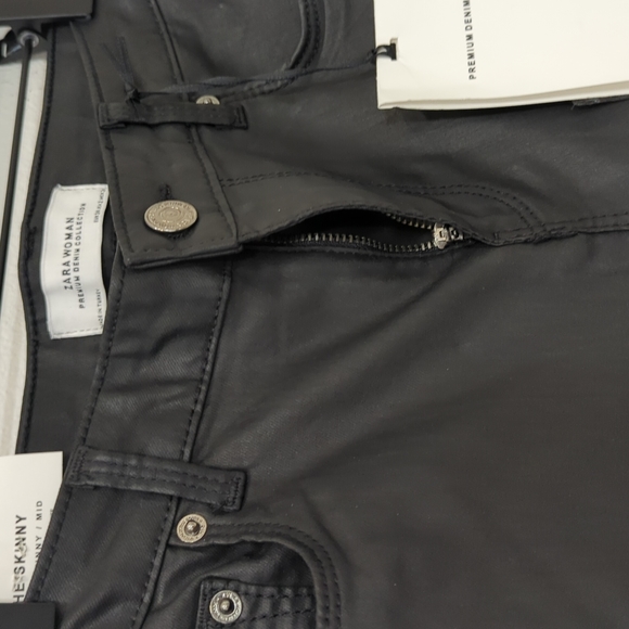 NWT Zara leather pants sz 25 - Picture 4 of 9